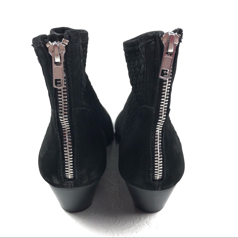 STEVE MADDEN Carmine boots 9 black leather cutout - Picture 4 of 7